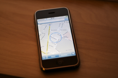 Géolocalisation sur iPhone 1.1.3