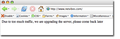 Netvibes down