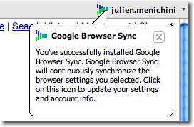 Google Browser Sync